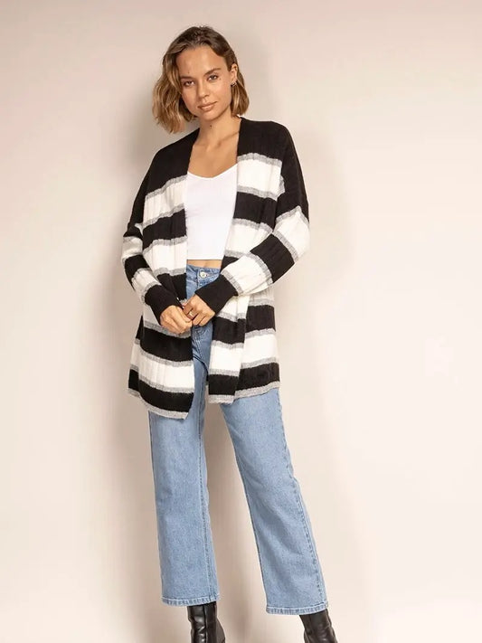Sharon Cardigan Black & White