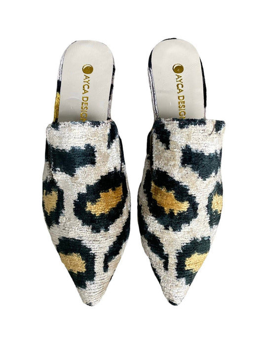 Silk Ikat Slide Leopard