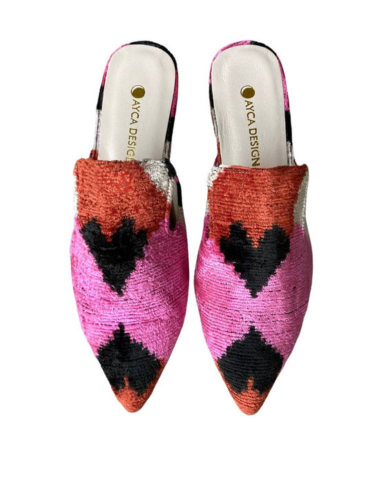 Silk Ikat Slide Pink